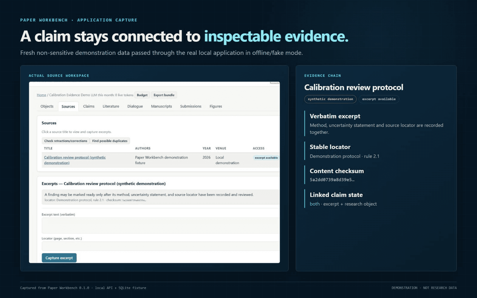 Paper Workbench: evidence-controlled research video preview